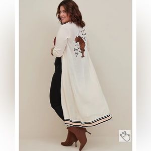Duster Cardigan with Tiger on the back